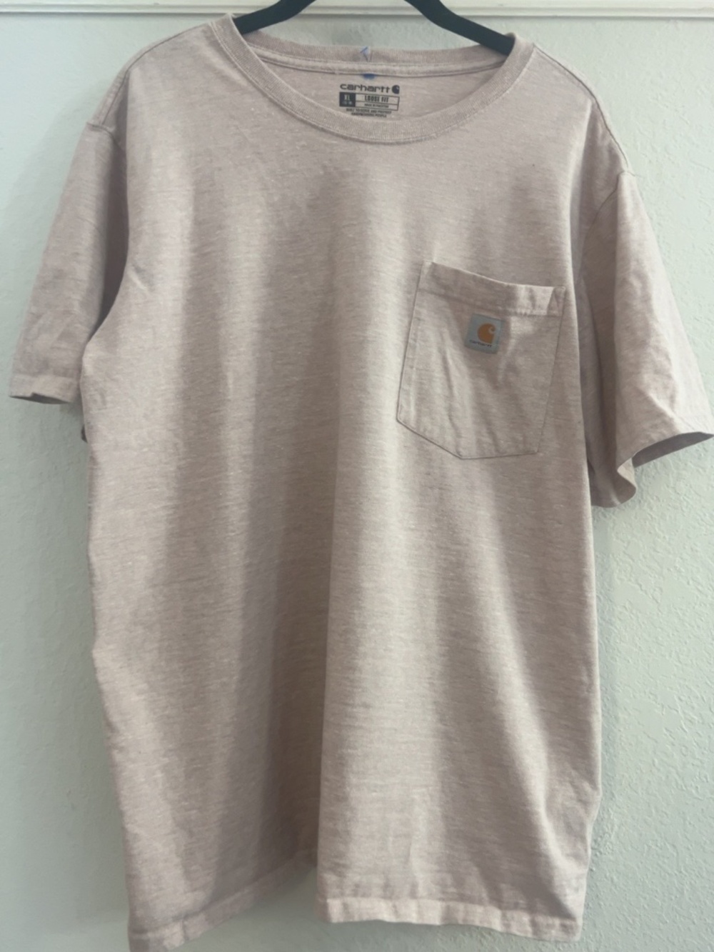 Carhartt Loose Fit Pocket T-Shirt Beige Womenβs XL 16-18